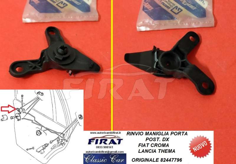 RINVIO MANIGLIA PORTA FIAT CROMA-LANCIA THEMA POST..DX (82447796